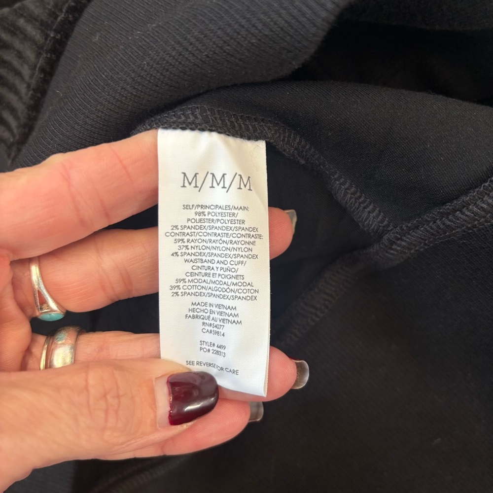 Cabi Team Jacket Medium Black Zip Front Bomber Pockets Casual 4499 - Picture 13 of 13